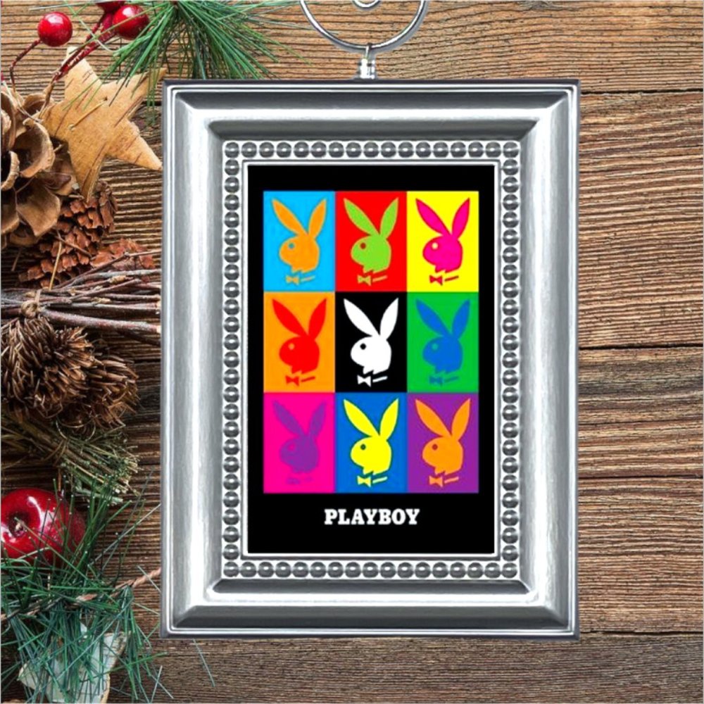 Playboy Magazine Pop Art Christmas Tree Ornament